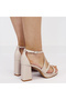 Sandale elegante cu platformă bej 3263 M12 - 6
