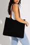 Women's Knitwear Shoulder Bag with Leather Strap Daily Stylish Steel Knitwear Bag 1617 Black