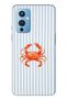 One Plus 9 Compatible Crab Patterned Transparent Phone Case