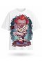 Horror Clown Printed Oversize Unisex T-Shirt Dark Character Graphic Design Streetwear Casual T-Shirt