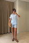 Verona Premium Shorts Shirt Set - Blue - 3