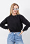 3 Thread Basic Crop Sweatshirt