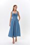 Straped Back with Geped Detail, Front Tie-Up Detail, Denim 4091 - 2