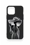 iPhone 12 Pro Max Compatible Lady Patterned Silicone Case - 3
