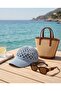 Modern-Looking Summer Knitwear Hat with a Silvery Knit Design - 4