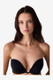 Women Deep Decollete Black Push Up Wired Padded Bra - 2