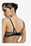 Women Lush Wired Black Lifting Bra - 4
