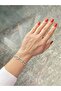 Xuping Stone-Encrusted Oval Hoop Chain Bracelet - 4