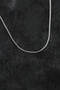 316L Steel Silver Color Thin Venetian Chain Model Men's Necklace