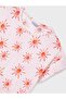 Girl's Pink Sun Patterned Cotton T-Shirt 8-18 Years Pudra - 5