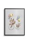 Whimsical Woodland Friends Kids Wall Art | Portrait Framed Canvas Print with Gold Foil Embossed | Luxury Modern Decor for Kids Room - 2