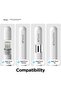 Pencil Grip for Apple Pencil Pro, Apple Pencil (USB-C), Apple Pencil 2nd Generation and Apple Pencil 1st Generation Premium Silicone Ergonomic Grip Sleeve [2 Pack] - White and Black - 2