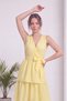 Women's Double-Breasted Collar Layered Skirted Belted Summer Woven Dress Yellow, Ecru, Burgundy - 6