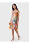 Esvab • Modern & Distinctive Zero Roba Collar Floral Ruffle Dress - 2