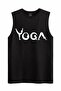 Yoga Pose Typography Sleeveless Tank Top