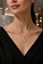 Gold Color Luxurious Zircon Stone Figured Showy Necklace
