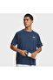 تي شيرت رجالي ذو ياقة بولو باللون الأزرق من Tech Textured