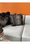 Leopard Series Ruffle Detailed Linen Throw Pillow Cover 45X45 cm Decorative Sofa and Bedroom Pillowcase - 3