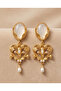 Gold Large Size Za Earrings 7 cm