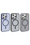 iPhone 15 Pro Case Magsafe Supported Camera Raised Silicone Matte Anti-Fingerprint - 4