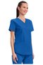 Ww665 Women's Scrubs Top – Imported, Modern Classic Fit, V-Neck, 3 Pockets, 2-Way Stretch Doctor/Nurse Uniform - 2