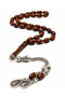 Kuka Arpa Cut Rosary with Metal Tassels |   Natural Kuka Wood Handmade Premium Men's Prayer Beads