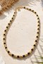 Vip Gold Color Black Bead Detail Kemik Koye - 2