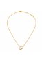 Elarique Heart Women's Necklace 316L Stainless Steel Gold Color Necklace - 3