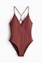 Padded-cup High Leg Swimsuit - 5