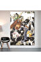 Bleach Character Collage Wall Covering Wall Tapestry First Quality Satin Fabric Poster