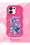 Oppo F31 5g Compatible Case Camera Protector Red Silicone Couple Phone Case Floral Pattern - 2
