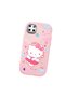 Realme C21Y Compatible Case Camera Protector Pink Silicone Couple Phone Case with Kitty Pattern - 3