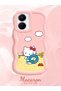 Vivo Y16 Compatible Case Camera Protector Pink Silicone Couple Phone Case Kitty Pattern - 2