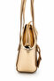 Women's Gold Shoulder Bag Zippered Daily Hand and Shoulder Bag - 4