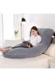 U Shaped Full Body Pregnancy Pillow For Maternity Women With Removable Jersey Cotton Cover - 7