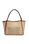 Rose Imported Wicker Women's Hand, Arm and Shoulder Bag with Puppies - 2