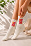 Original Good Vibes Series - Born to Be Awesome Patterned Special Design 4 Season Cotton College Socks - 7