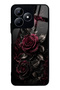 Realme C53 Obsidian Burgundy Roses Design Glossy Phone Case
