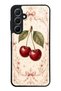 Samsung A55 Vintage Cherry Blossom Design Glossy Phone Case