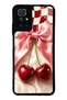 Xiaomi Redmi 10 Glossy Phone Case with Cherry Picnic Bow Design