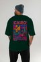 Cairo Egypt Green Oversize Country City Back Printed Unisex T-Shirt 100% Cotton Premium - 5
