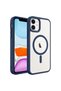 iPhone 11 Case Magsafe Transparent Back Face Camera Raised Silicone Senk - 5