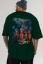 Moscow Russia 3 Green Oversize Country City Back Printed Unisex T-Shirt 100% Cotton Premium - 6