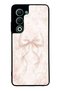 Oppo A5 5g Glossy Phone Case with Blush Pearl Bow Design