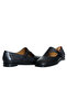 Black Leather Women's Ballerinas - 3