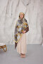 Summer Garden Series Patterned Cotton Soft Shawl Women's Colorful Shawl - 2