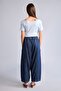 100% Cotton Barrel Fit Stretchy High Waist Jean Trousers H8183Ax26Hs - 5