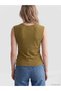 Lcw Vision Yellow Crew Neck 100% Cotton Women's T-Shirt - 4