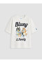 White Bluey Printed Boys' Set - 2