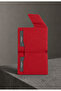 Men's Red Leather Card Holder - Saffiano Leather Card Holder Wallet Openable and Closable - 100% Genuine Leather Men's Accessory - 6